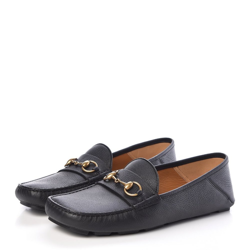 Gucci Calfskin Hebron Horsebit Loafer Moccasins NEW IN BOX
